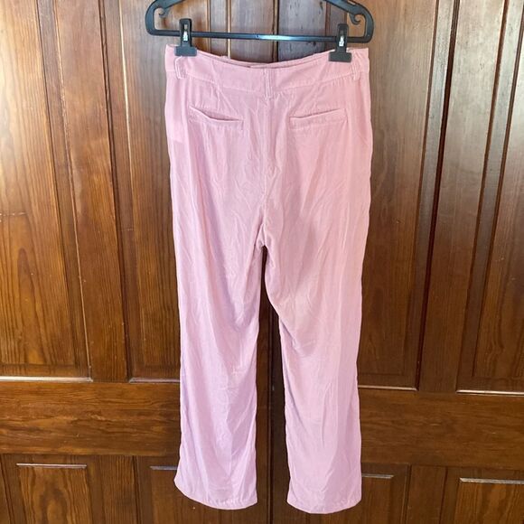 Juicy Couture Black Label Dusty Rose Pink Velour Straight Trousers Pants Sz 10 - Picture 4 of 13